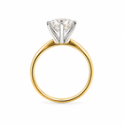 2.01 CTW E VVS1 Round Diamond Solitaire Ring in Platinum - 6 Prong Setting