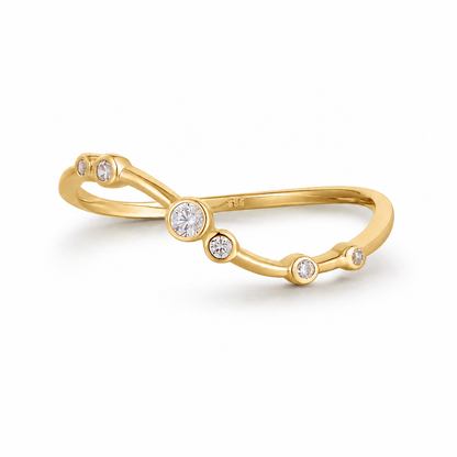 14K Gold Lab-Grown Diamond Ring 0.0725 CTW | Round Diamond Band
