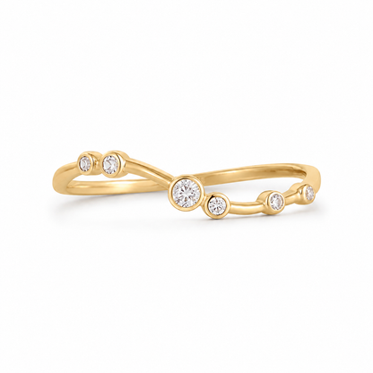 14K Gold Lab-Grown Diamond Ring 0.0725 CTW | Round Diamond Band