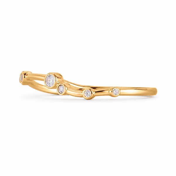 14K Gold Lab-Grown Diamond Ring 0.0725 CTW | Round Diamond Band