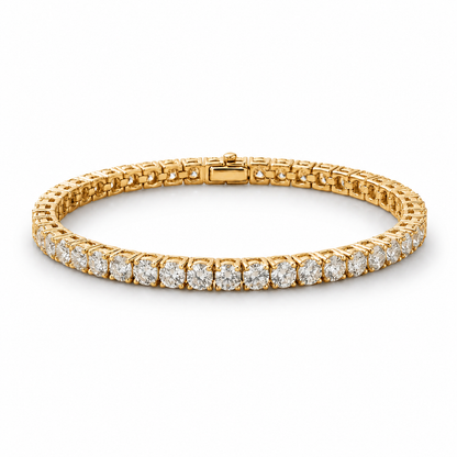 6 CTW Diamond Tennis Bracelet in 14K Gold | Yellow or White Gold