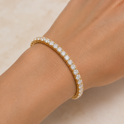 6 CTW Diamond Tennis Bracelet in 14K Gold | Yellow or White Gold