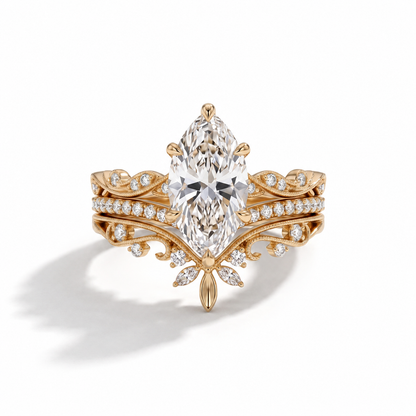 2.50 CTW Marquise Diamond Engagement Ring - 14K Gold